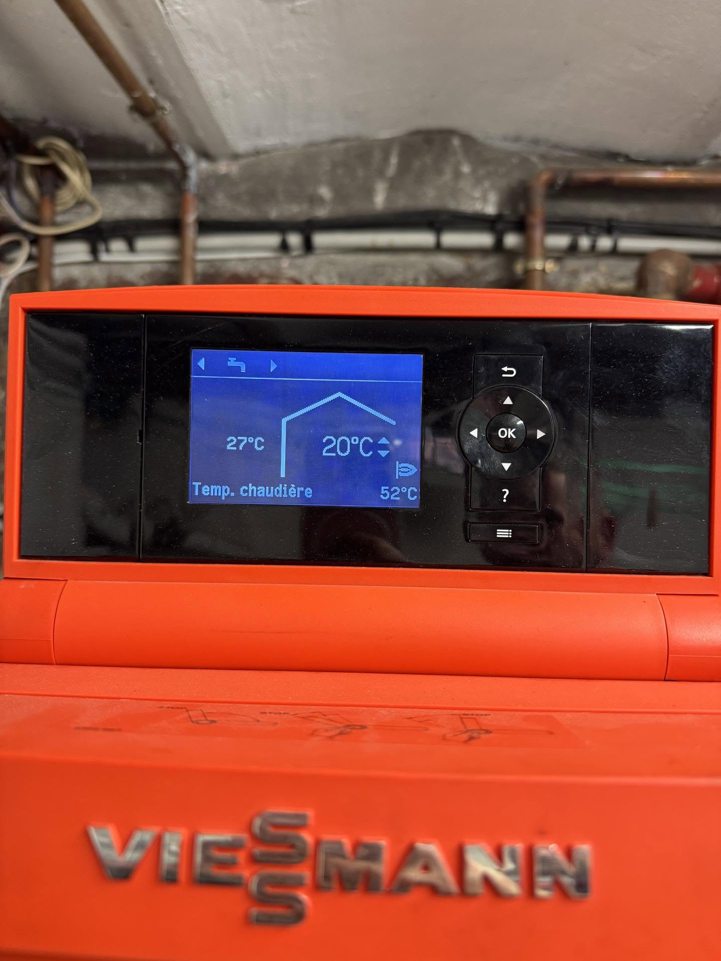 Réglage d'une chaudière Viessmann par ModEnergy 276, plombier et chauffagiste à Ménesqueville