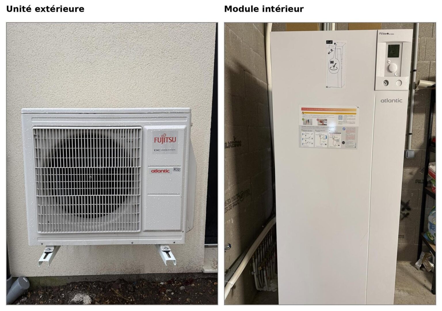 Installation de chauffage à Ménesqueville — pompe à chaleur air-eau